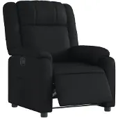 vidaXL Fauteuil relax électrique noir similicuir