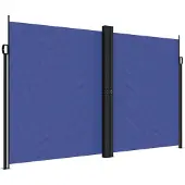vidaXL Store latéral extensible bleu 200x1000 cm