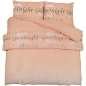 vidaXL Ensemble de literie rose 200x200 cm coton