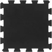 vidaXL Dalles de sol en caoutchouc 16 pcs. noir 16 mm 30x30 cm