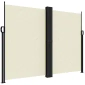 vidaXL Marquise latérale extensible Crème 180x1200 cm