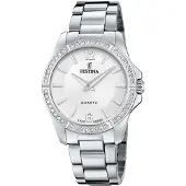 Festina Montre à affichage analogique '- Watch Mademoiselle - Quartz watch movement - Watch case width: 34.5 mm' argent
