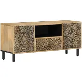 vidaXL Armoire TV 105x33x46 cm bois massif mangue