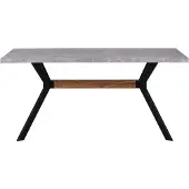 Beliani Table De Repas Benson Effet Béton Gris Clair