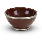 Safaary Bol marocain brun chocolat avec métal Ø 15 x 8cm