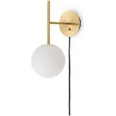 Audo Copenhagen Applique Murale , TR Bulb Suspended, dimmable, Or / laiton, Salon / séjour, Laiton