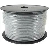 PROCABLE Câble réseau CAT 6, U/UTP, gris, 100 m - Conducteur en aluminium recouvert de cuivre (CCA), AWG 24/7 (toronné)