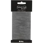 Creativ Company Fil réfléchissant, B 0,8-1 mm, gris, 100m
