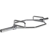VirtuFit Barre hexagonale olympique Trap Bar Shrug Bar en acier 140 cm