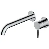 FortiFura Calvi Mitigeur lavabo encastrable 2 trous avec partie encastrable Chrome brillant SW377814