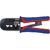 Knipex Crimping Pliers For Western Plugs 190 Mm Bleu