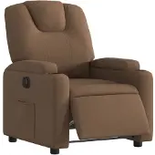 vidaXL Fauteuil relax électrique marron Tissu