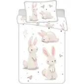 Jerry Fabrics Linge de lit Lapins baby 100x135, 40x60 cm
