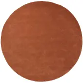 Ferm Living Stille Tapis Touffeté Rond Red Brown
