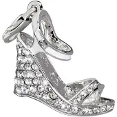 Glamour Charms pour femme GS2-00 Blanc (4 cm), (Argent, Argent massif 925)