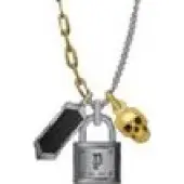 Police Pejgn2009012 Necklace Gris Homme
