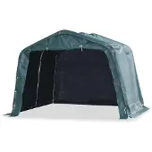 vidaXL Tente amovible pour bétail PVC 550 g/m² 3,3 x 3,2 m Vert foncé