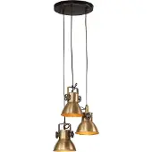 vidaXL Lampe suspendue 25 W laiton antique 30x30x100 cm E27