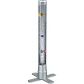 TRIO Colonne lumineuse LED Colonne d'eau avec poissons & changement de couleur Lampe à bulles 61cm