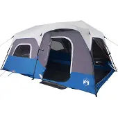 vidaXL Tente familiale avec LED 9 personnes bleu clair Quick Release