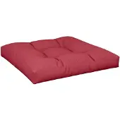 vidaXL Coussin de palette rouge bordeaux 70x70x12 cm tissu