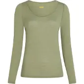 Icebreaker Merino 150 Siren Sweetheart Long Sleeve Base Layer Vert S Femme