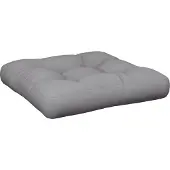 vidaXL Coussin de palette gris 50x50x12 cm tissu