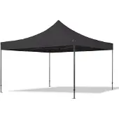 TOOLPORT 4x4 m Tonnelle pliante Acier, PVC 800, noir