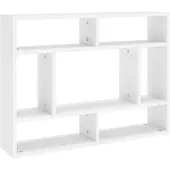 vidaXL Étagère murale Blanc 75x16x55 cm Bois d’ingénierie