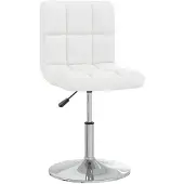 vidaXL Chaise de salle à manger blanche en similicuir