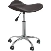 vidaXL Chaise de salle à manger Pivotante Marron Similicuir