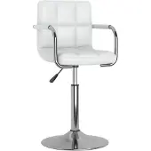 vidaXL Chaise de salle à manger blanche en similicuir