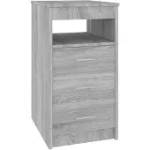 vidaXL Armoire à tiroirs Sonoma gris 40x50x76 cm Bois d'ingénierie
