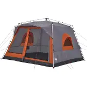 vidaXL Tente familiale pour 7 personnes Gris et orange Quick Release