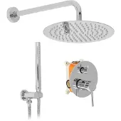 REA Kit De Douche Encastré Lungo Chrome + Box