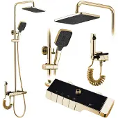 REA Kit De Douche Avec Thermostat Rob Gold