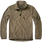 Brandit Pull-over 'Troyer Ripstop' olive / noir
