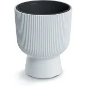 Prosperplast Milly pot de fleurs - blanc DBMIG300-S449 blanc (29.80 x 29.80 x 36.50 cm)