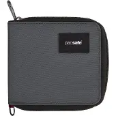 Pacsafe Rfidsafe Portefeuille Zippé Ardoise