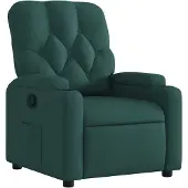 vidaXL Fauteuil relax vert foncé Tissu