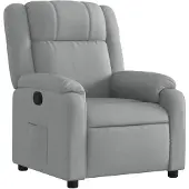 vidaXL Fauteuil relax gris clair Tissu