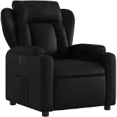 vidaXL Fauteuil Relax Electrique Noir Similicuir