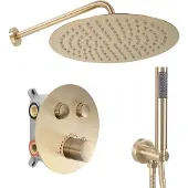 REA Kit De Douche Encastré Lungo Brush Gold Box