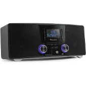 Audizio radio met Bluetooth - Audizio Cannes - Stereo FM & radio met cd speler en mp3 speler (Bluetooth, Lecteur de CD, 1x 120 W), Chaîne stéréo, Noir