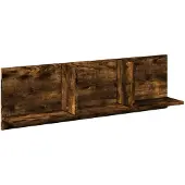 vidaXL Armoire murale 100x16,5x30 cm chêne fumé bois d'ingénierie