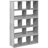 vidaXL Cloison de séparation sonoma gris bois d'ingénierie
