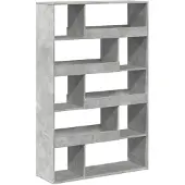 vidaXL Cloison de séparation gris béton bois d'ingénierie