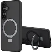 Accezz Coque Ring Stand avec MagSafe Samsung Galaxy S24 - Noir