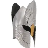 vidaXL Casque de chevalier médiéval pour GN Argenté Acier