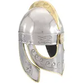 vidaXL Beowulf Casque Antique Réplique pour LARP Argent Acier